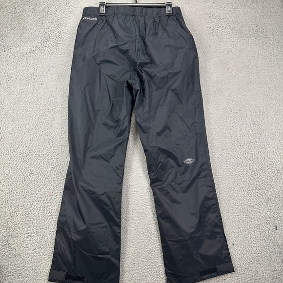 Columbia Omni-Tech Men Rain Pants Large Black Waterproof Breathable Pull On NEW - Picture 2 of 11